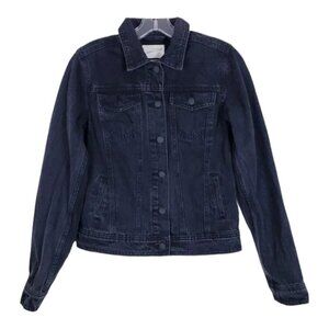 NWT! Universal Thread Womens Black Freeborn Trucker Jean Jacket XS